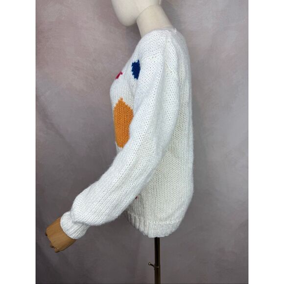 Vintage 1990s Geometric Sweater Funky Abstract Shapes - Picture 5 of 6
